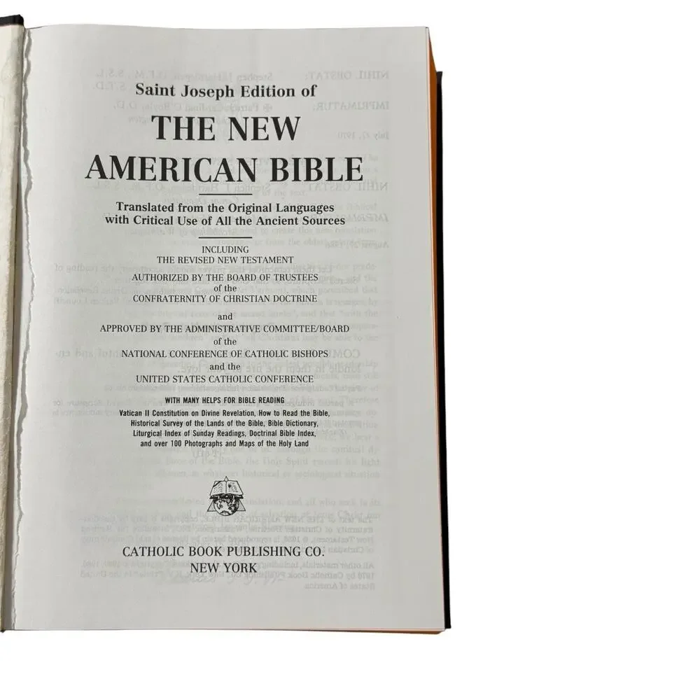 Saint Joseph Edition of THE NEW AMERICAN BIBLE 1970 HB